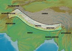 A região dos Himalaias é o habitat da espécie B. lidderdalii; no norte da Índia, Butão, Myanmar, oeste e sudoeste da China e norte da Tailândia..[1]