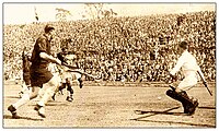 Match of India against United States at the 1932 Los Angeles Olympics.