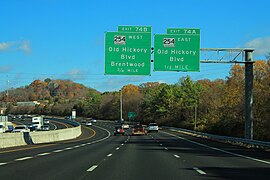 I-65 in Brentwood, a suburb of Nashville