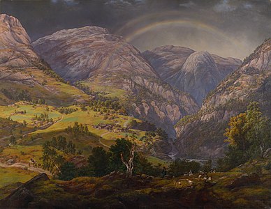View from Stalheim, by Johan Christian Dahl