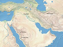 Les villes fréquentées par al-Juwaynî.