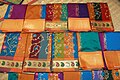 Image 19Kanchipuram silk saris worn by women on special occasions. (from Tamils)