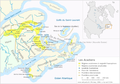 L'Acadie des Maritimes et quelques régions limitrophes du Québec et du Maine.