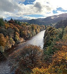 View from the bridge at Lin of Tummel