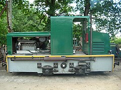 Locotracteur type T75P N° 239, volets déposés, du Train de Rillé.