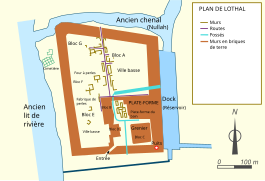 Plan du site de Lothal.