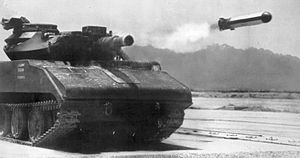 MGM-51 Shillelagh fired from a Sheridan light tank