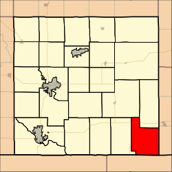 Location in Cowley County