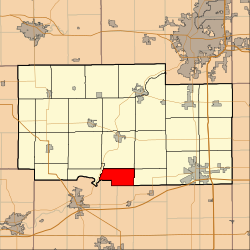 Location of Taylor Township in Ogle County