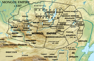 Constitutive tribes of the Mongol Confederation