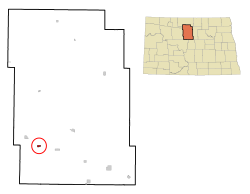 Location of Voltaire, North Dakota
