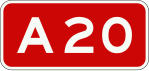 A20 motorway shield}}