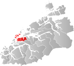 Lage der Kommune in der Provinz Møre og Romsdal