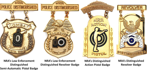 The NRA's Distinguished Pistol Badges