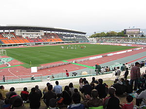 Blick in das Nagaragawa-Stadion (April 2011)