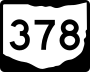 State Route 378 marker