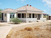 The Meritt Farm House which was built in 1910 on 100 acres which John and Emma Meritt purchased in Phoenix. The house was donated to the Pioneer Living History Museum[30]