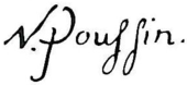 signature de Nicolas Poussin