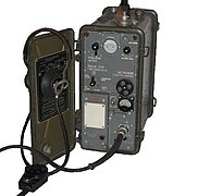 The R-105D is a VHF portable radio transceiver that was used by the Soviet military