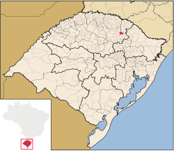 Location of Santa Cecília do Sul in Rio Grande do Sul