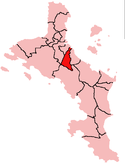 Location within Mahé Island, Seychelles