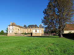 Vue du château depuis le « Tapis vert ».