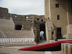 Orchaestra y gradas del teatro de Sagunto