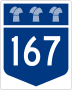 Highway 167 marker