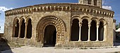 Romanesque portico of the Church of San Miguel (Sotosalbos, Spain)
