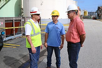 At the Palo Seco Power Plant after 2 hurricanes struck Puerto Rico in 2017