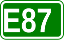 Zeichen der Europastraße 87