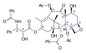 Taxol stereochemistry