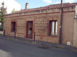 Toulouse, maison toulousaine traditionnelle, quartier des Minimes