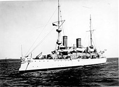 USS Olympia, a protected cruiser.