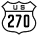U.S. Route 270 marker