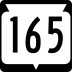 State Trunk Highway 165 marker