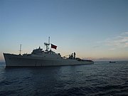 執行外島運補任務的旭海軍艦