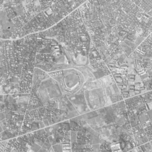 国土地理院空中写真（1956年3月9日撮影、国土交通省国土地理院 https://mapps.gsi.go.jp/maplibSearch.do?specificationId=32822）から抜粋