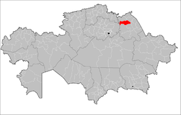 Distretto di Aqtoǧaj – Localizzazione