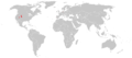 Distribution of Allosaurus