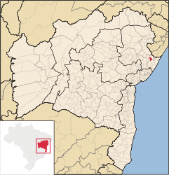 Acajutiba – Mappa