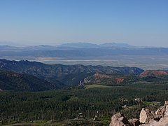 View west from the summit