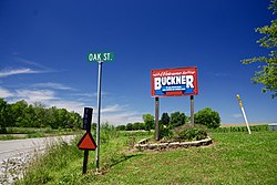 Welcome sign along IL 14