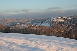 Le village en hiver.