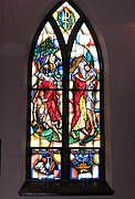 Christ Church, lancet window, Good Samaritan and Prodigal Son