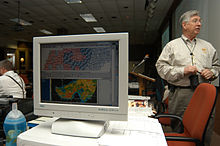 Image of a computer screen with radar data