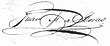 Signature de Juan Manuel de Rosas