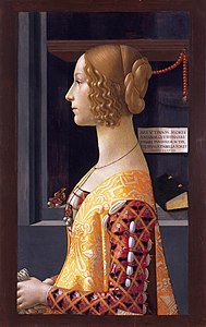 Portrait of Giovanna Tornabuoni, at and by Domenico Ghirlandaio