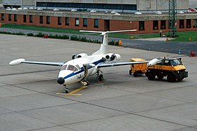 Un HFB 320 de la Luftwaffe en 1986.