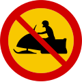 Snowmobiles prohibited entry